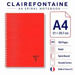 Notebook ,French ( A4) Size,180 pages.