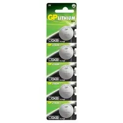 GP CR2430 Lithium Coin Cell Battery, 3V (1 Pieces)
