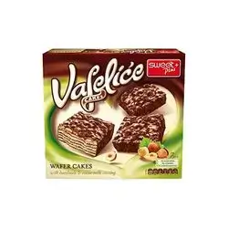 Sweet Plus Vafel Ice Wafer Cakes Hazelnuts And Cocoa Milk 125 Gm