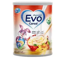 evo ceral wheat milk fruits 400g