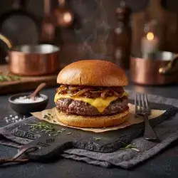 Caramelized Onion Burger