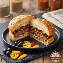 Spicy Jalapeno Burger Sandwich