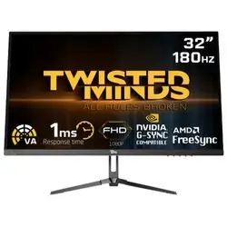 Twisted Minds 32inch, HDR ,FHD ,180Hz, VA, 1ms, Gaming Monitor -Black