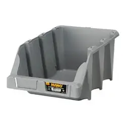 Stacking Bin For Tools Grey