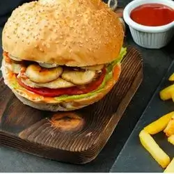 Chicken Burger With Mushroom 