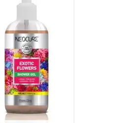 جل استحمام برائحة الأرغان والورد الوردي وإبرة الراعي والفاوانيا والزهور الغريبة//Shower gel with the scent of argan, pink rose, geranium, peony and exotic flowers