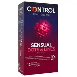 Control Sensual Dots & Lines 12 Condoms