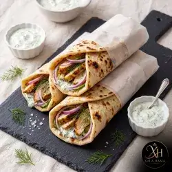 Double Chicken Shawarma in Flatbread