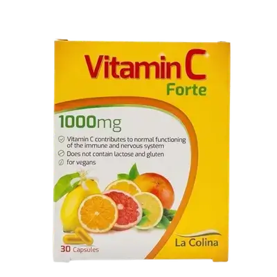Vitamin C Forte 1000mg 30 Capsules _ La Colina