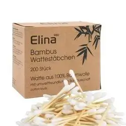 ELINA BAMBOO COTTON SWABS 200 UNITS
