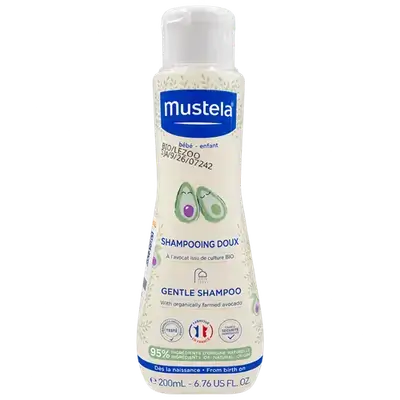 Gentle Shampoo with Organically Farmed Avocado 200ml _ mustela