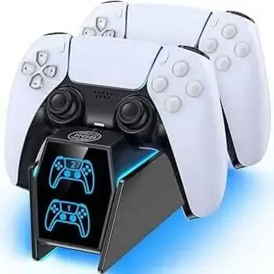 Charging Station For PS5 Dualsense / Edge Controller RGB Black