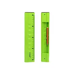 Y.Plus ruler and pencil holder , 20cm , green