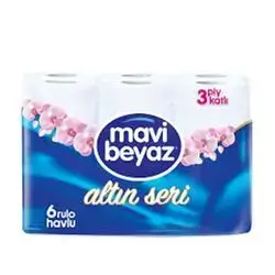 Mavi Beyaz Kitchen Roll 3ply X6