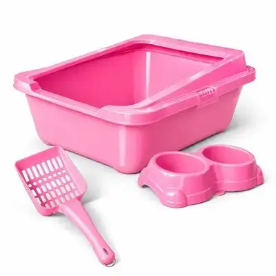 Open Litterbox & Bowl 48cm