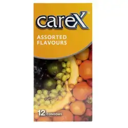 carex assorted flavours condoms