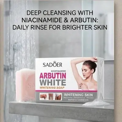 SADOER Nicotinamide Arbutin White Whitening Soap
