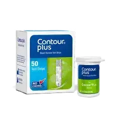 CONTOUR PLUS blood glucose test strips 50