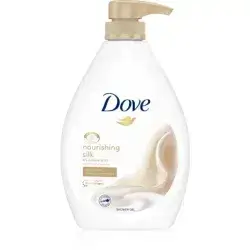 Dove Bath Shower | Nourishing Soap 1000ml | Nourishing Silk | WITH BUILT IN PUMP