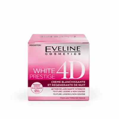 Eveline Cosmetics White Prestige 4D Crème Blanchissante et Regenerante de Nuit