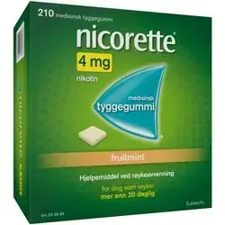 1 sheet nicorette 4 mg