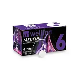 W Wellion medfine plus 6mm 100pcs