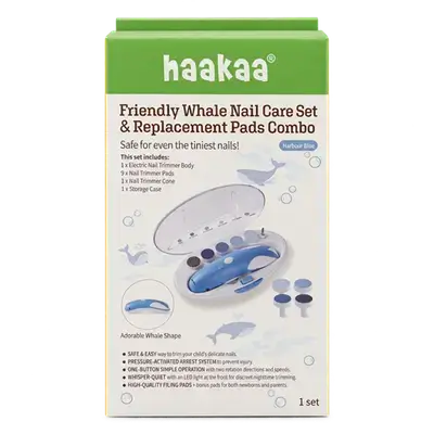 Friendly Whale Nail Care Set & Replacement pads Combo _ haakaa