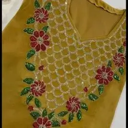 Lace Pattern Filled With Beads And Crystals