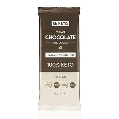 Vegan Keto Chocolate With Mct Oil And Caramelised Hazelnuts