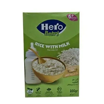هيرو بيبي - سيريلاك الرز مع الحليب 6+ اشهر//هيرو بيبي - سيريلاك الرز مع الحليب 6+ اشهر//Hero Baby - Cerelac Rice with Milk 6+ Months