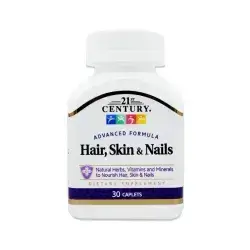 21St Century Hair Skin & Nails Dietary Supplement 30 Caplets مكمل غذائي للشعر البشرة والاظافر