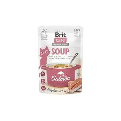 Brit Care Cat Soup Salmon 75 G