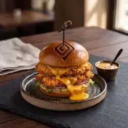 Double Cheese Chicken Burger