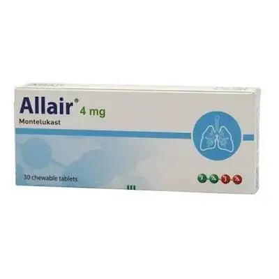 Allair Montelukast 4mg 30 Chwable Tablets