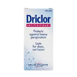 Driclor Antiperspirant Protects Against Heavy Perspiration Roll on Applicator 20ml _ HALEON