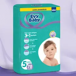 Diapers Evy Baby 5 (11-25) 78 pcs.