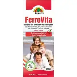 Ferrovita cherry flavour 200ml liquid (sunlife)