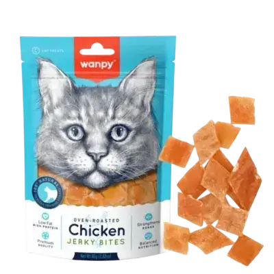 WANPY Chicken jerky Bites Snack For Cats 80g - 1343