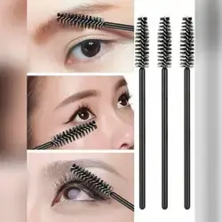 1pc Black Delicate Eyelash Brush, Eyebrow Brush