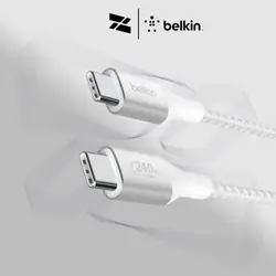 Belkin BoostCharge USB-C to USB-C Cable 240W - White