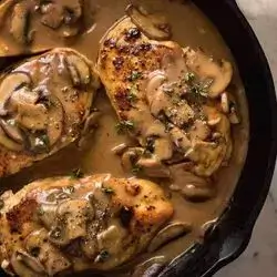 Chicken Roast With Brown Sauce