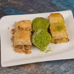 Baklava With Pistachios And Walnuts