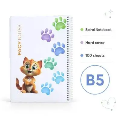 Hardcover Spiral Notebook – B5 | 100 Sheets