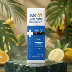 Cleanser, pore cleanser, and gentle exfoliator for the skin, with fruit vitamin extract.