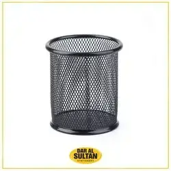 Pen Holder ,black metal.