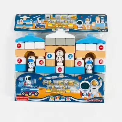 Blocks 53 pcs aerospace- blue