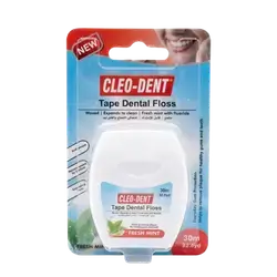 Tape Dental Floss Waxed Fresh Mint With Fluoride 30m OPD-2009 _ Cleo Dent