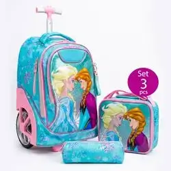 Jasmine Star 3-Piece Trolley School Bag Set