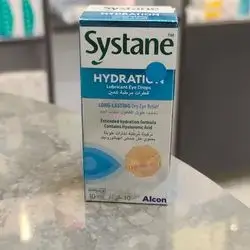 systane hydration lubricant eye drops long -lasting dry eye relief extended hydration formula contains hyaluronic acid 10ml