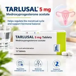 TARLUSAL 5 mg Medroxyprogesterone acetate (12 Tablets)